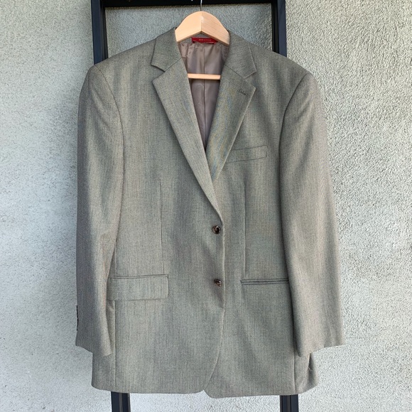 “Izod” Tan Men’s Woven Jacket sport Coat Size 42R - Picture 5 of 8